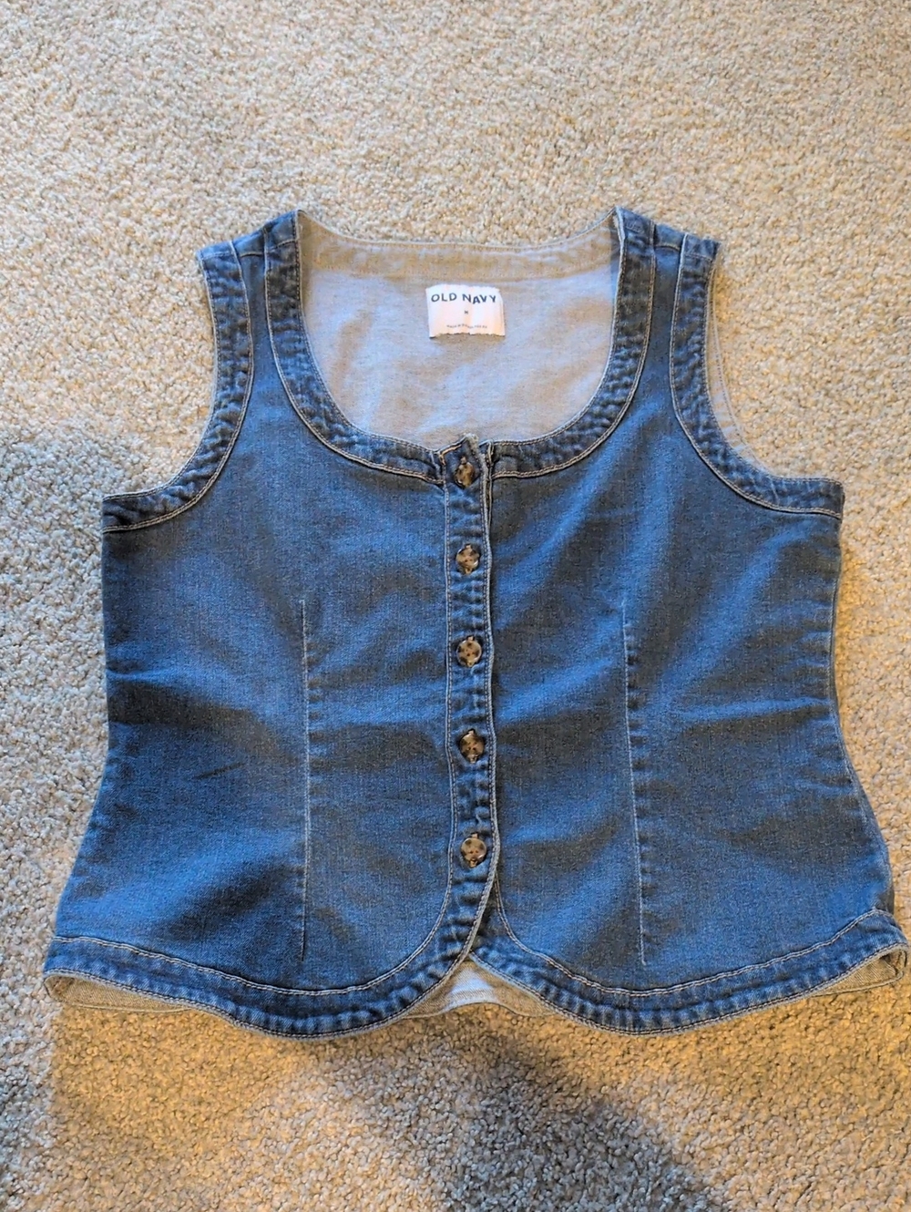 Old Navy Denim Vest Top Size Medium